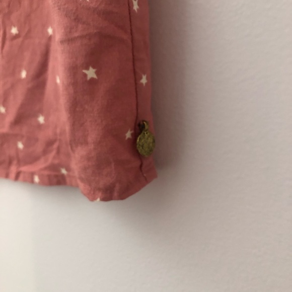 Dusty Rose with Stars-size2-silk-Peter Pan collar - Picture 5 of 6